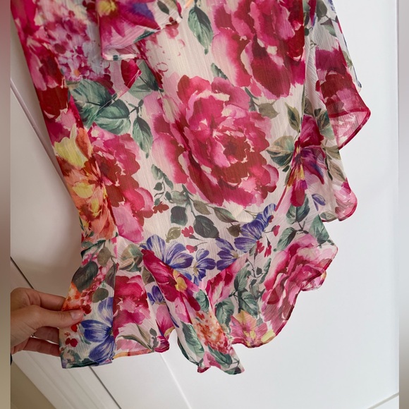 Vici, Garden Bliss Floral Tiered Midi Dress - Picture 10 of 14